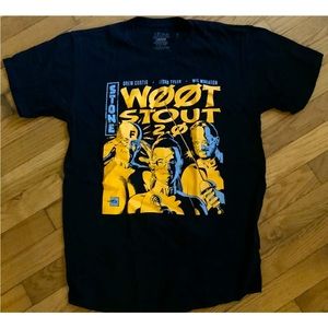 Stone Brewing "Woot Stout 2.0" T-shirt mens Medium RARE COLLECTER ITEM